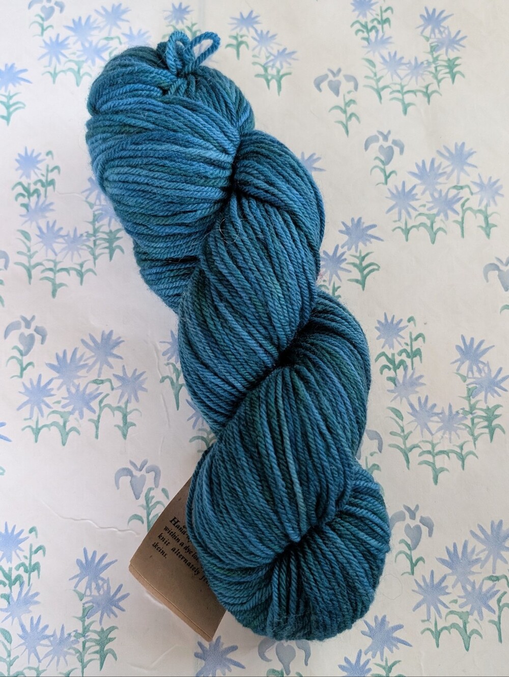 Mountain Colors 4/8 Wool Yarn NEW Teal Blue Green 250 yards Worsted Weight